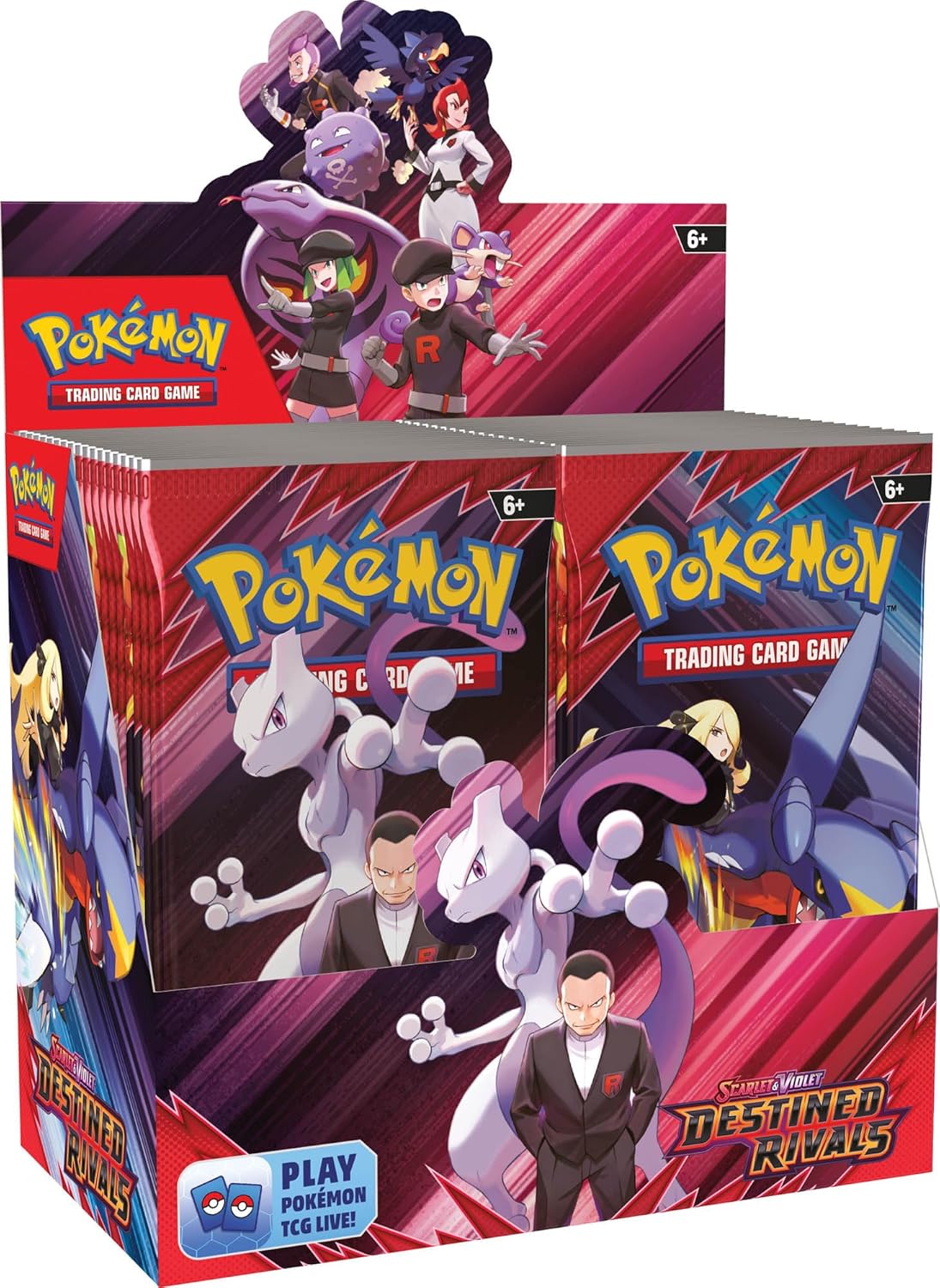 Pokémon Scarlet & Violet Destined Rivals Booster Box, 36 Packs with 10 Cards Each, New Sealed