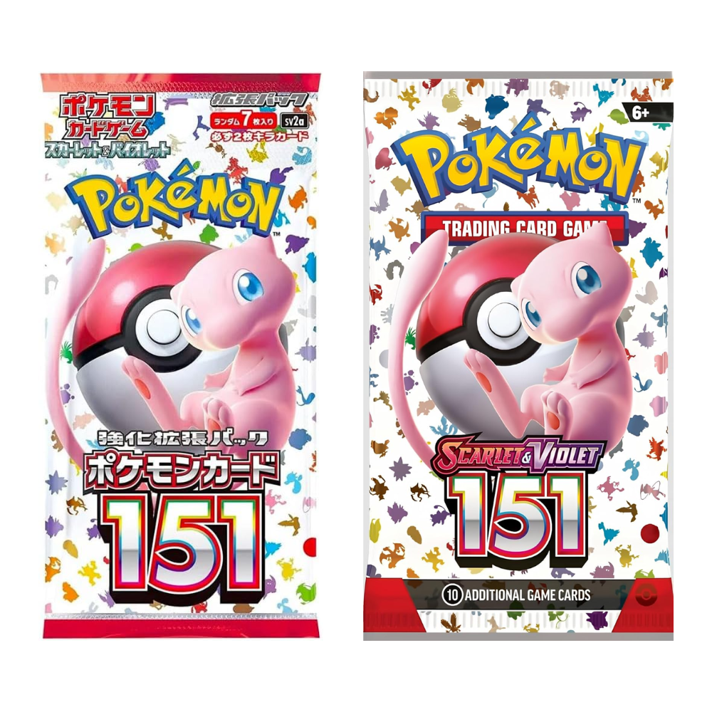 English 151 Booster Pack & Japanese 151 Booster Pack Bundle, 2-Pack