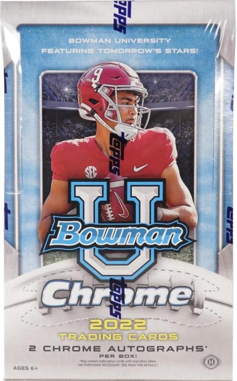 2022 Bowman Chrome U Football Hobby Box
