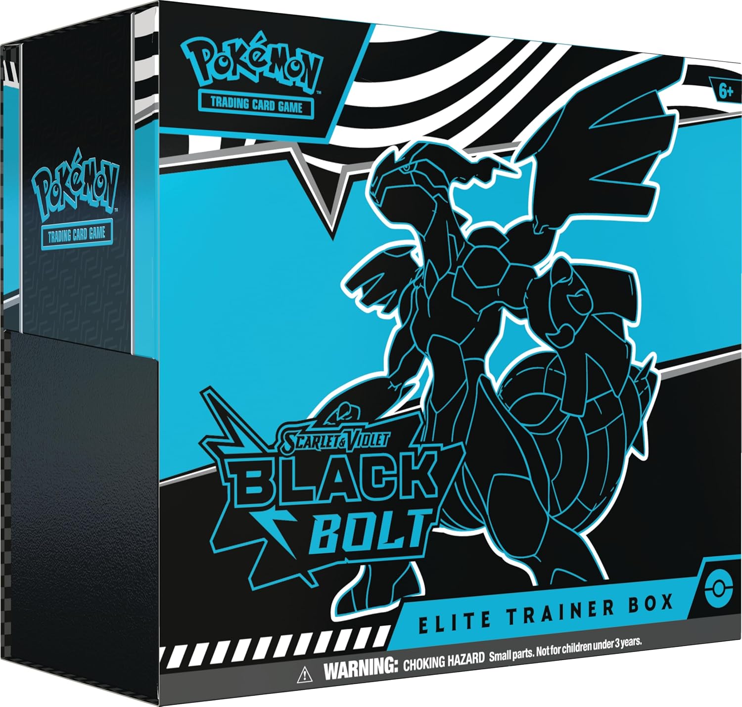 Pokémon Scarlet & Violet Black Bolt Elite Trainer Box, 9 Booster Packs, 65 Card Sleeves, Energy Cards, Dice & Accessories, ETB, Sealed, New