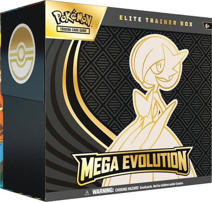 Pokemon Mega Evolution ETB, 9 Packs per Box, English, New, Promo, Factory Sealed
