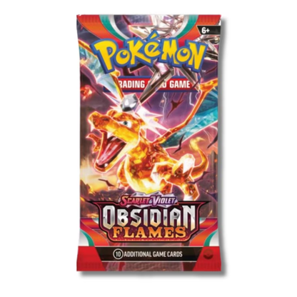 Pokemon Scarlet & Violet Obsidian Flames Loose Booster Packs, 36 Count
