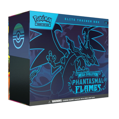 TCG Phantasmal Flames ETB, 9 Packs per Box, 10 Cards per Pack, Promo, Factory Sealed, New