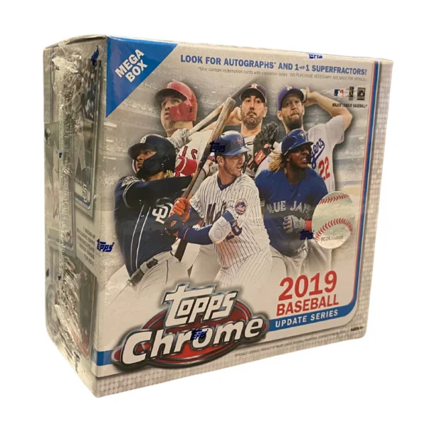 2019 Topps Chrome Update Baseball Mega Box, 7 Packs with 4 Cards Each, MLB Trading Cards - Image 2