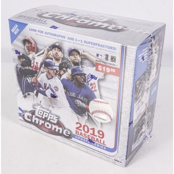2019 Topps Chrome Update Baseball Mega Box, 7 Packs with 4 Cards Each, MLB Trading Cards - Image 4
