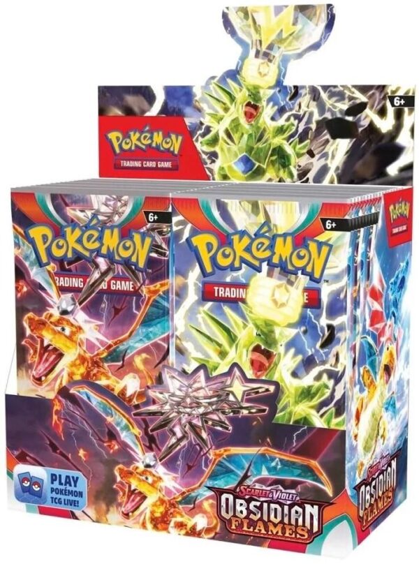 Pokemon Scarlet & Violet Obsidian Flames Booster Pack, 36 Count