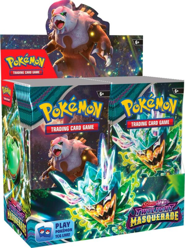 Pokemon Scarlet & Violet Twilight Masquerade Booster Pack, 36 Count