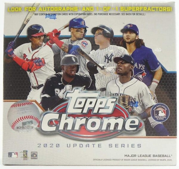 2020 Topps Chrome Update MLB Baseball Mega Box, 28 Trading Cards, 7 Packs of 4 Cards - Image 3